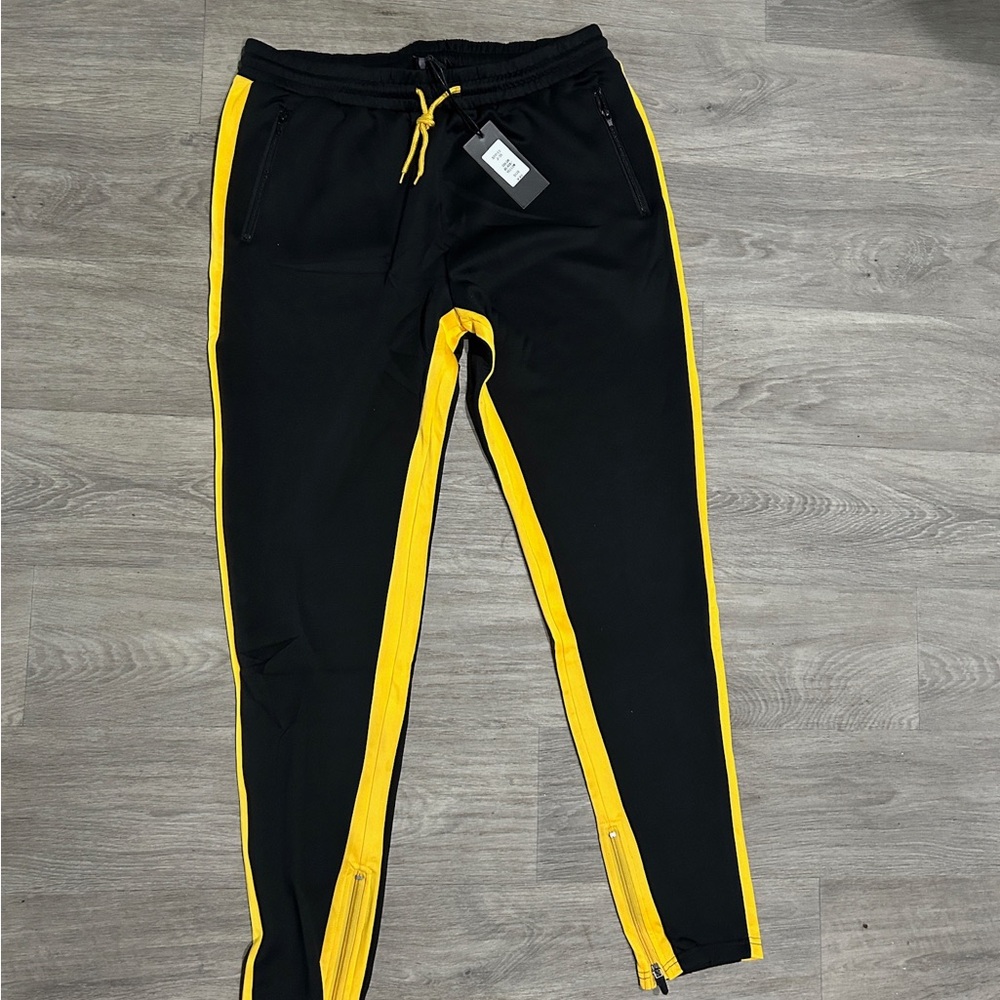Black and Yellow Men's Joggers